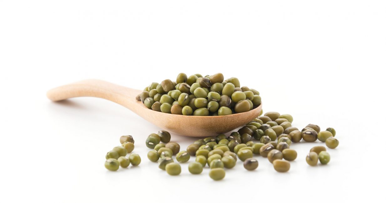 bean gram on white background